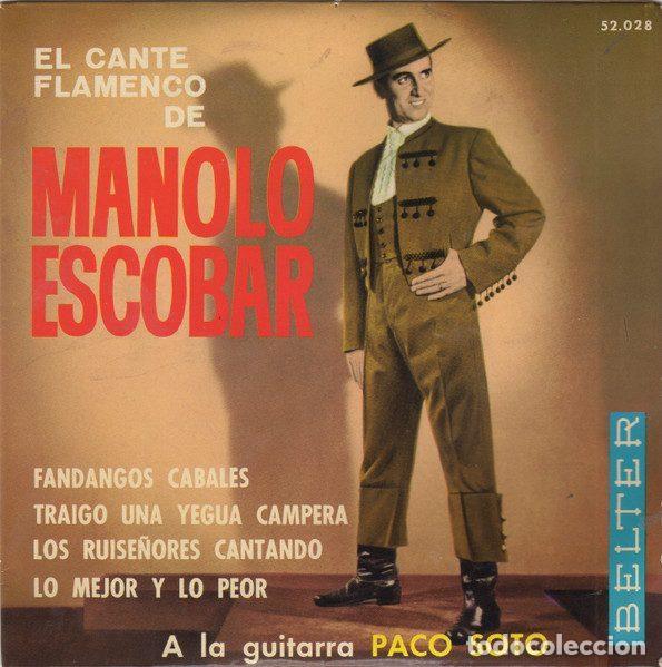 Discos de vinil: Manolo Escobar &ndash; El Cante Flamenco De Manolo Escobar (Vinyl, Belter 52.028)