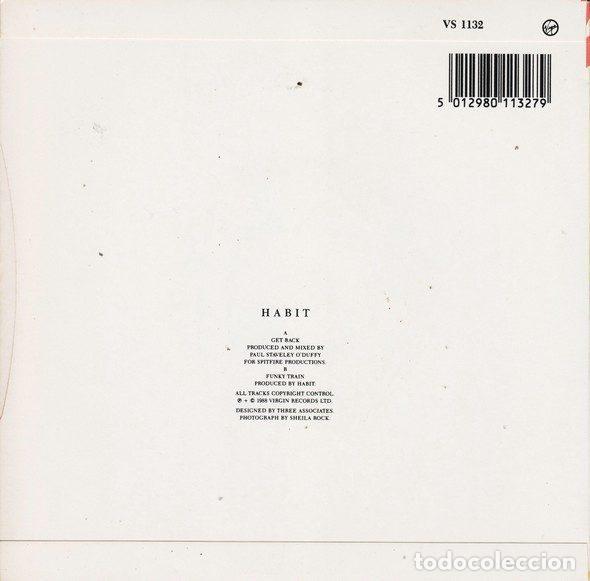 Discos de vinilo: Habit &ndash; Get Back (Vinyl, Virgin VS 1132) - Foto 2