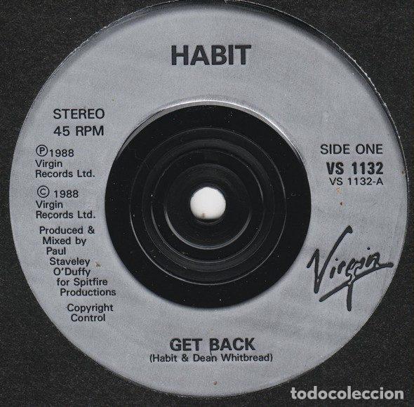 Discos de vinilo: Habit &ndash; Get Back (Vinyl, Virgin VS 1132) - Foto 3