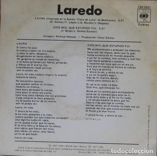 Discos de vinilo: Laredo &ndash; Laura (Vinyl, CBS CBS 5227) - Foto 2