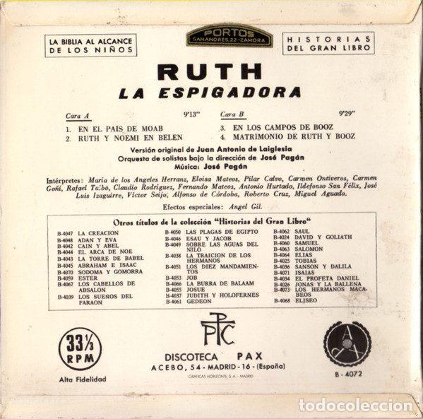 Discos de vinilo: Various &ndash; Ruth - La Espigadora (Vinyl, Pax B-4072) - Foto 2