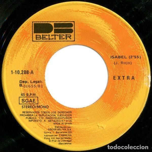 Discos de vinilo: Extra &ndash; Isabel (Vinyl, DB Belter 1-10.208) - Foto 3