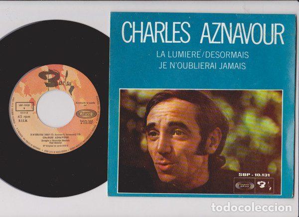 Disques de vinyle: Charles Aznavour &ndash; La Lumi&egrave;re / D&eacute;sormais / Je N'Oublierai Jamais / L'Amour (Vinyl, Barclay...
