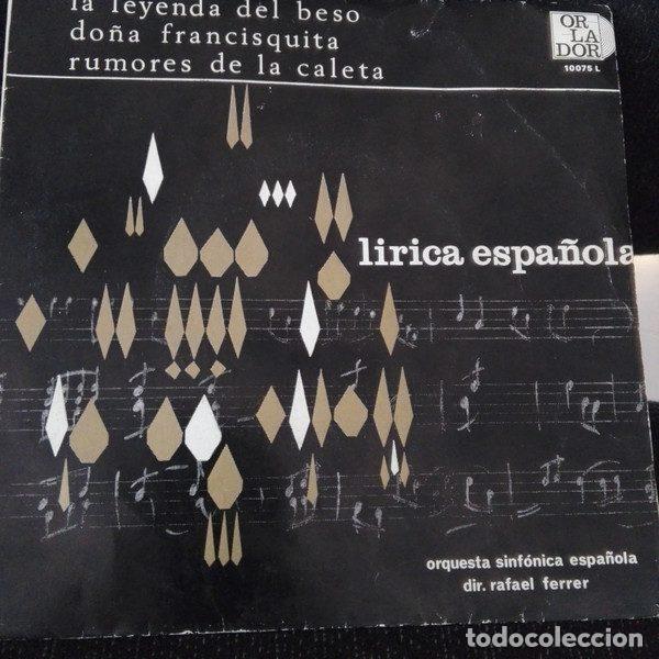 Disques de vinyle: Orquesta Sinf&oacute;nica Espa&ntilde;ola , Dir Rafael Ferrer &ndash; Lirica Espa&ntilde;ola (Vinyl, Orlador 10075 L)