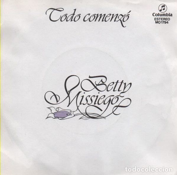 Vinyl-Schallplatten: Betty Missiego &ndash; Todo Comenz&oacute; (Vinyl, Columbia MO 1794)