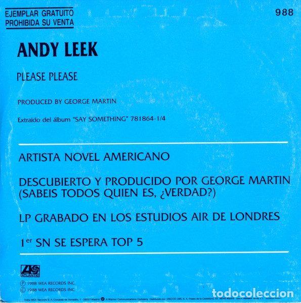 Discos de vinilo: Andy Leek &ndash; Please Please (Vinyl, Atlantic 988) - Foto 2