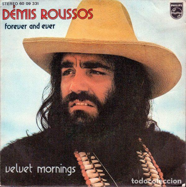 Discos de vinil: D&eacute;mis Roussos &ndash; Velvet Mornings (Vinyl, Philips 60 09 331)
