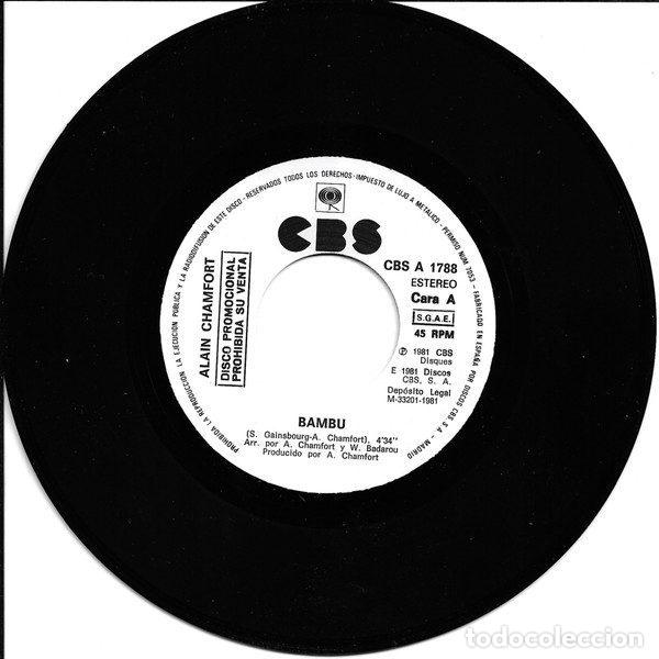 Discos de vinilo: Alain Chamfort &ndash; Bamb&uacute; (Vinyl, CBS CBS A-1788) - Foto 3