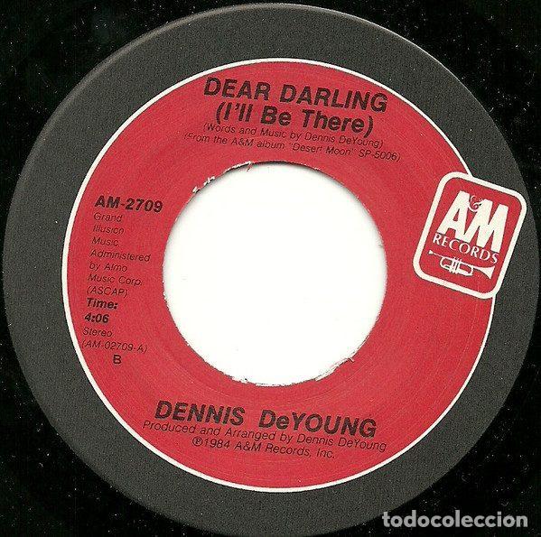 Vinyl-Schallplatten: Dennis DeYoung &ndash; Dear Darling (I'll Be There) (Vinyl, A&M Records AM-2709)