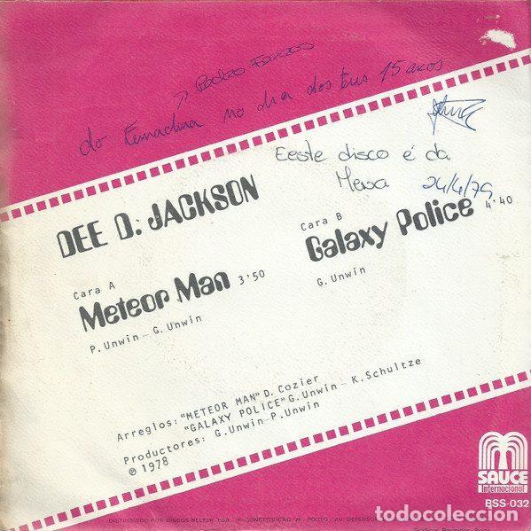 Discos de vinilo: Dee D. Jackson &ndash; Meteor Man (Vinyl, Sauce Internacional BSS-032) - Foto 2