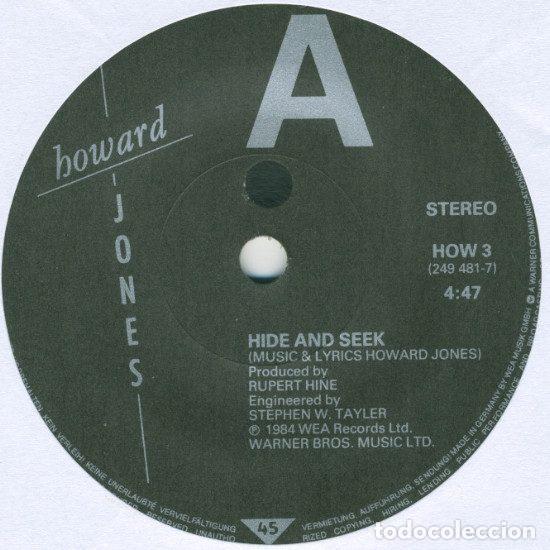 Discos de vinilo: Howard Jones &ndash; Hide & Seek (Vinyl, WEA HOW 3) - Foto 3