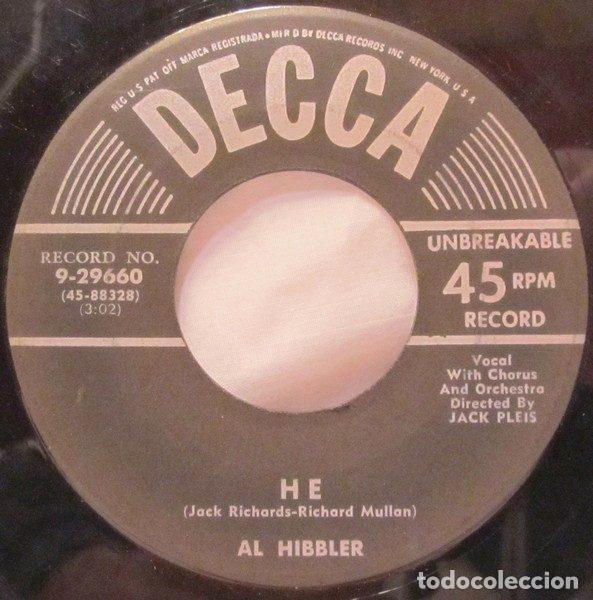 Disques de vinyle: Al Hibbler &ndash; He / Breeze (Blow My Baby Back To Me) (Vinyl, Decca 9-29660)