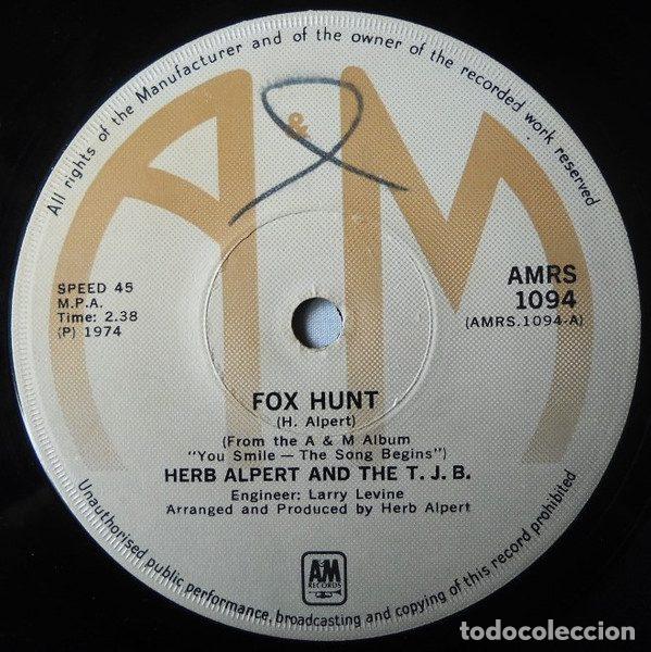Disques de vinyle: Herb Alpert And The T.J.B. &ndash; Fox Hunt (Vinyl, A&M Records AMRS 1094)