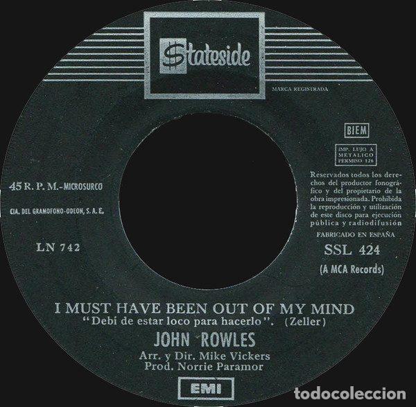 Discos de vinilo: John Rowles &ndash; One Day (Vinyl, Stateside SSL 424) - Foto 4