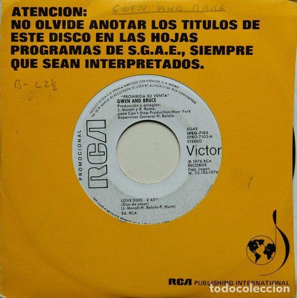 Discos de vinilo: Gwen And Bruce &ndash; Love Duo (Vinyl, RCA Victor SPBO-7103)