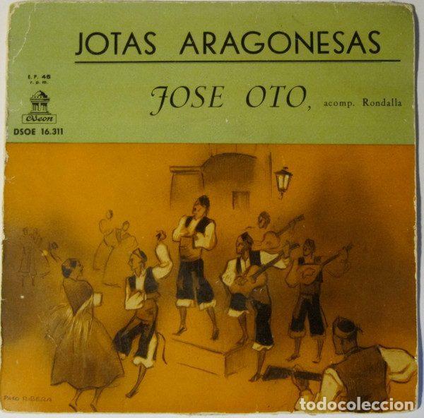 Disques de vinyle: Jose Oto &ndash; Jotas Aragonesas (Vinyl, Odeon DSOE 16.311)