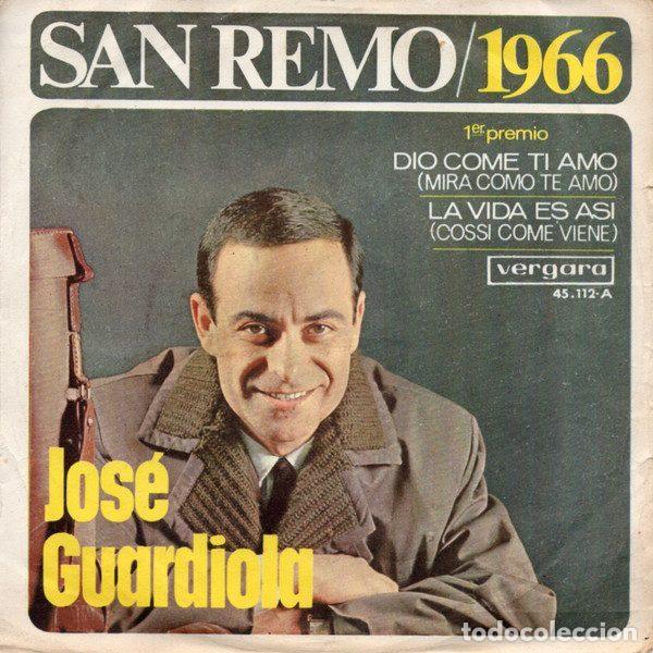 Vinyl records: Jose Guardiola &ndash; San Remo / 1966 (Vinyl, Vergara 45.112-A)