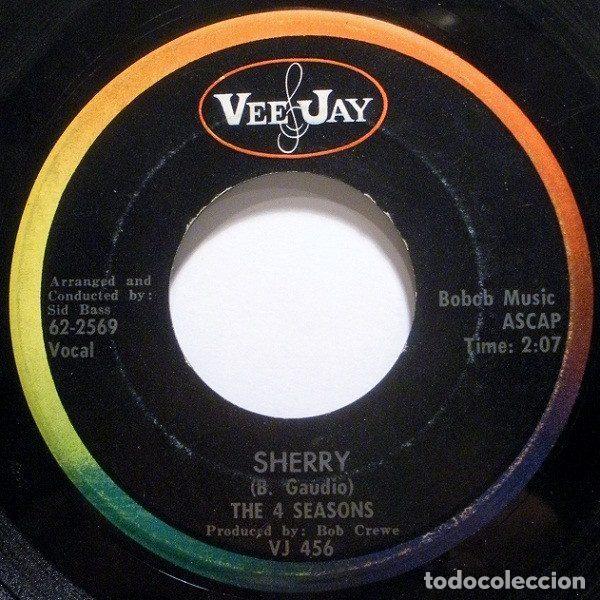 Vinyl records: The 4 Seasons &ndash; Sherry / I've Cried Before (Vinyl, Vee Jay Records VJ 456)