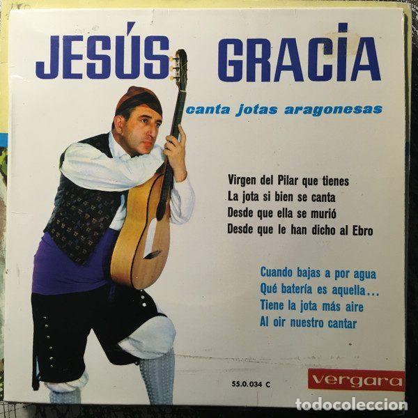 Vinyl records: Jes&uacute;s Gracia &ndash; Canta Jotas Aragonesas (Vinyl, Vergara 55.0.034 C)