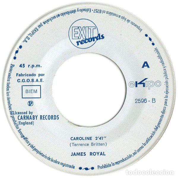 Discos de vinilo: James Royal &ndash; Caroline (Vinyl, Exit Records 2596-B) - Foto 3