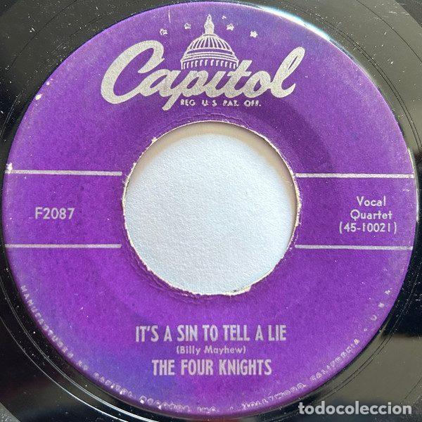 Vinyl-Schallplatten: The Four Knights &ndash; It's A Sin To Tell A Lie / I'm The World's Biggest Fool (For Falling In Love...