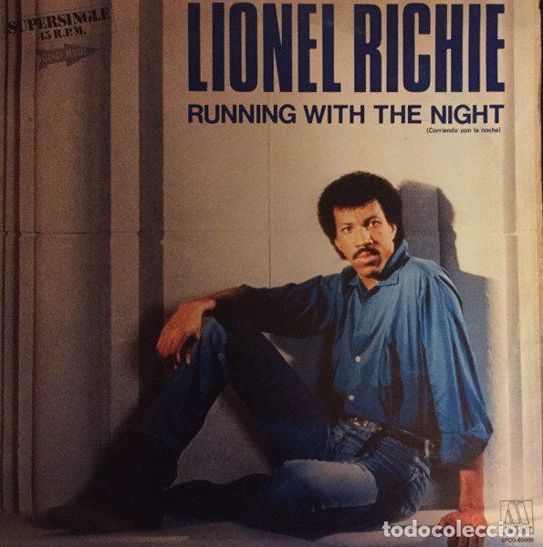 Discos de vinilo: Lionel Richie &ndash; Running With The Night (Corriendo Con La Noche) (Vinyl, Motown SPCO-60095)
