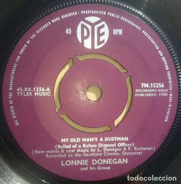 Dischi in vinile: Lonnie Donegan And His Group &ndash; My Old Man's A Dustman (Vinyl, Pye Records 7N.15256)
