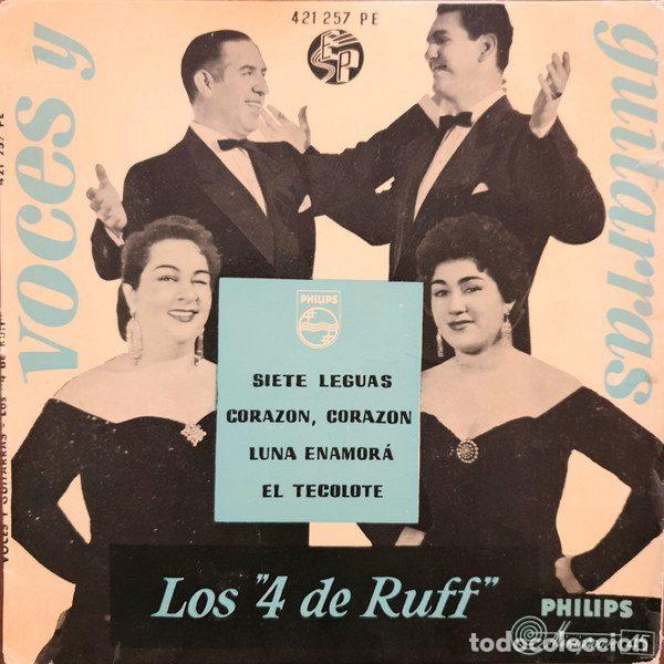 Vinyl-Schallplatten: Los &rdquo;4 De Ruff&rdquo; &ndash; Voces Y Guitarras (Vinyl, Philips 421 257 PE)