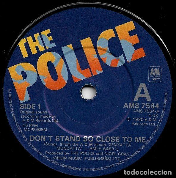 Discos de vinilo: The Police &ndash; Don't Stand So Close To Me (Vinyl, A&M Records AMS 7564)
