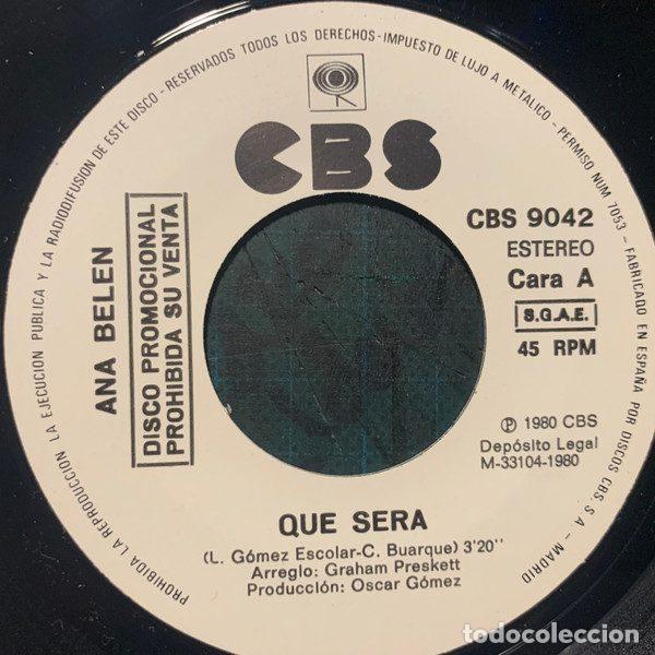 Discos de vinilo: Ana Bel&eacute;n &ndash; Qu&eacute; Ser&aacute; (Vinyl, CBS CBS 9042) - Foto 2