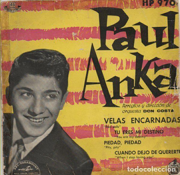 Vinyl-Schallplatten: Paul Anka &ndash; Velas Encarnadas &rdquo;Red Sails&rdquo; (Vinyl, ABC-Paramount HP 97-01)