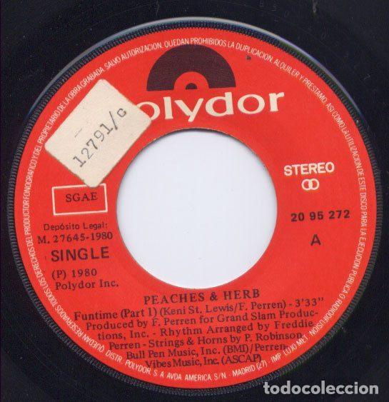 Discos de vinilo: Peaches & Herb &ndash; Funtime (Vinyl, Polydor 20 95 272) - Foto 3