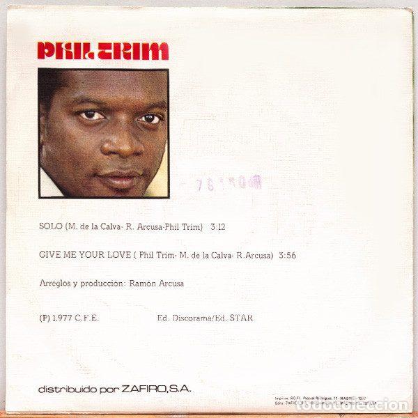 Discos de vinilo: Phil Trim &ndash; Solo (Vinyl, Explosi&oacute;n E-34546) - Foto 2