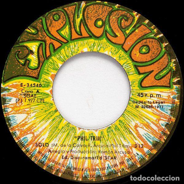 Discos de vinilo: Phil Trim &ndash; Solo (Vinyl, Explosi&oacute;n E-34546) - Foto 3