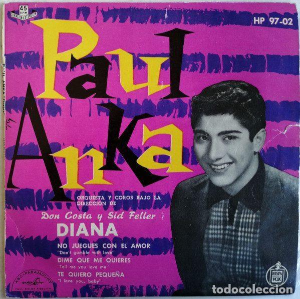 Discos de vinil: Paul Anka &ndash; Diana (Vinyl, ABC-Paramount HP 97-02)