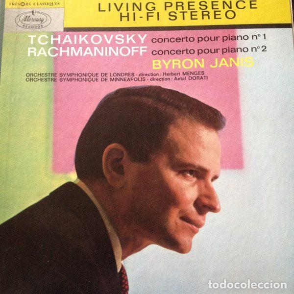 Vinyl records: Byron Janis &ndash; Tchaikovsky - Concerto pour piano n&deg;1 / Rachmaninoff - Concerto pour piano n&deg;2...