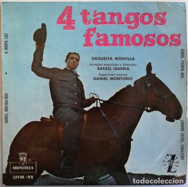 Disques de vinyle: Orquesta Montilla &ndash; 4 Tangos Famosos (Vinyl, Montilla EPFM-98)
