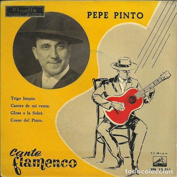 Discos de vinil: Pepe Pinto &ndash; Cante Flamenco (Vinyl, La Voz De Su Amo 7EPL 13.311)