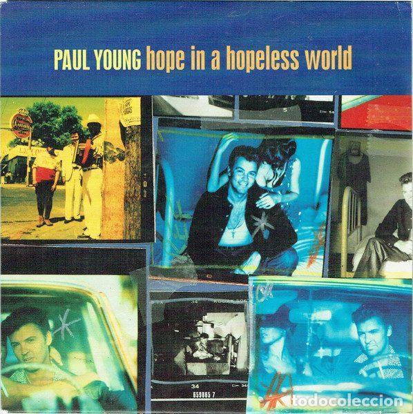 Discos de vinil: Paul Young &ndash; Hope In A Hopeless World (Vinyl, Columbia 659865 7)