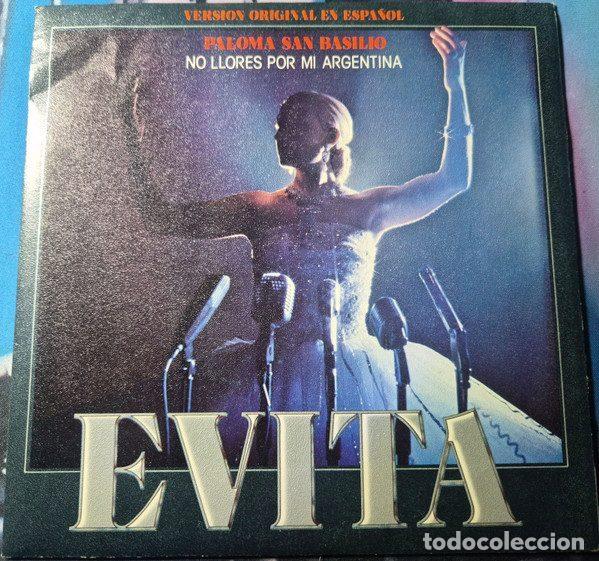 Discos de vinil: Paloma San Basilio / Patxi Andi&oacute;n &ndash; No Llores Por Mi Argentina - Evita (Version Original En...