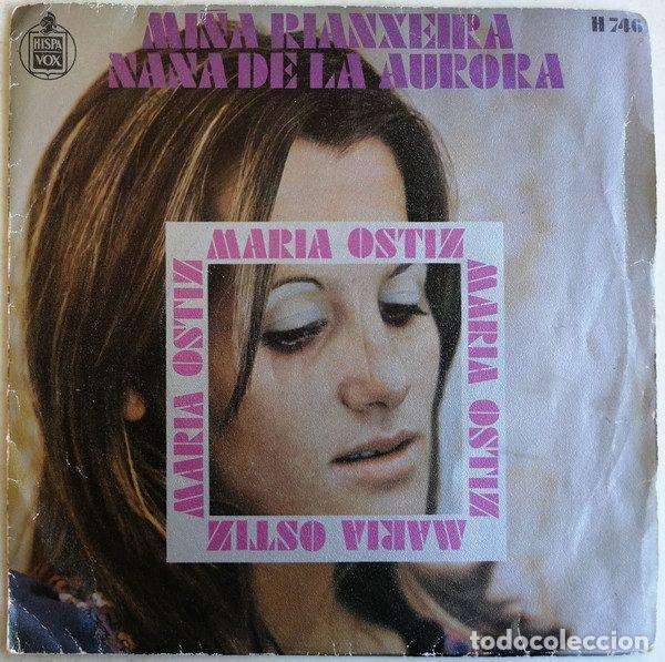 Disques de vinyle: Maria Ostiz &ndash; Mi&ntilde;a Rianxeira / Nana De La Aurora (Vinyl, Hispavox H 746)