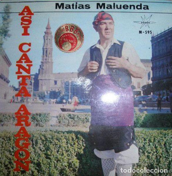 Disques de vinyle: Matias Maluenda &ndash; Asi Canta Aragon (Vinyl, Marfer M. 595)