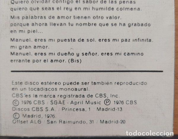 Discos de vinilo: Maria &ndash; Manuel (Vinyl, CBS CBS 4177) - Foto 5