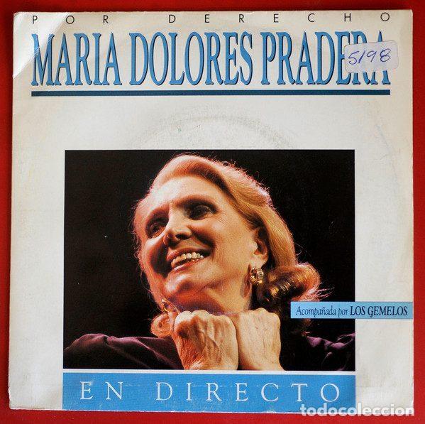 Disques de vinyle: Maria Dolores Pradera &ndash; Por Derecho En Directo (Vinyl, Zafiro P-360)