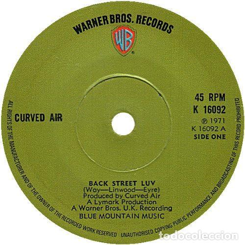 Vinyl-Schallplatten: Curved Air &ndash; Back Street Luv (Vinyl, Warner Bros. Records K 16092)