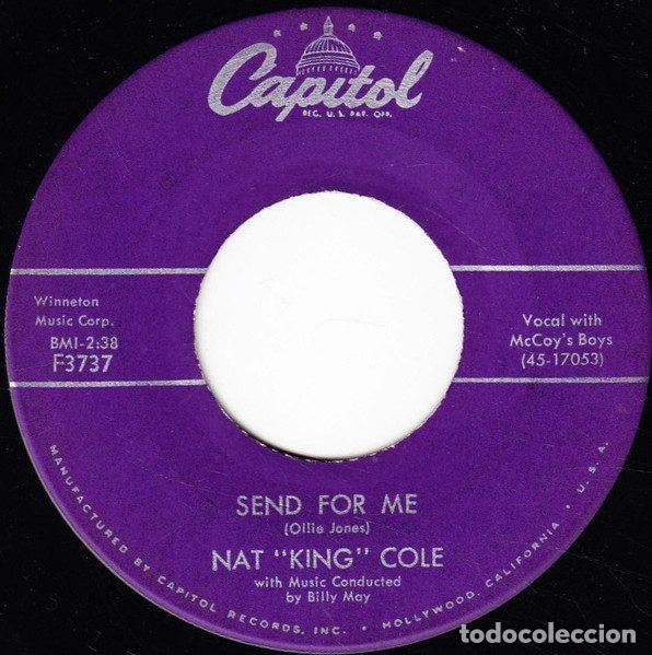 Dischi in vinile: Nat &rdquo;King&rdquo; Cole &ndash; Send For Me (Vinyl, Capitol Records F3737)