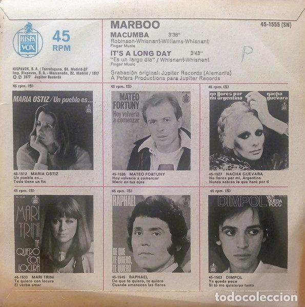 Discos de vinilo: Marboo &ndash; Macumba (Vinyl, Hispavox 45-1555) - Foto 2
