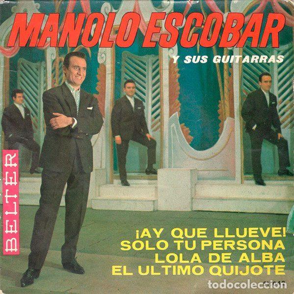Discos de vinil: Manolo Escobar Y Sus Guitarras &ndash; &iexcl;Ay Que Llueve! (Vinyl, Belter 51.042)