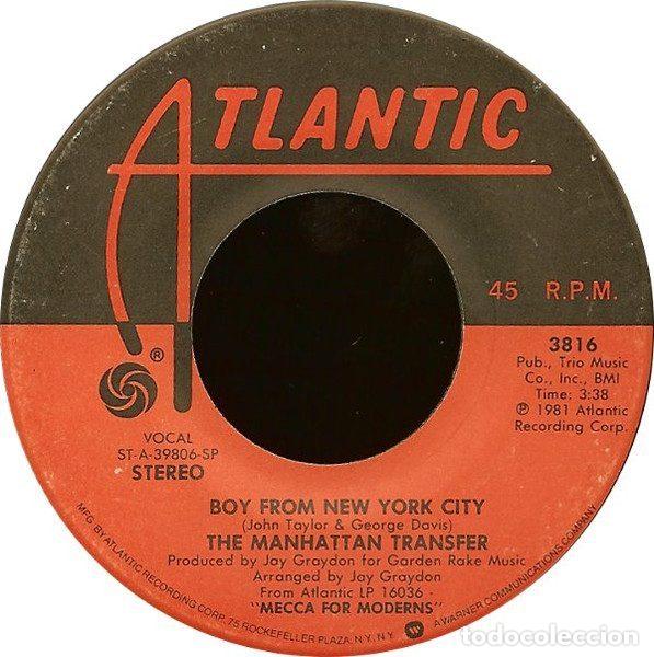 Discos de vinil: The Manhattan Transfer &ndash; Boy From New York City (Vinyl, Atlantic 3816)