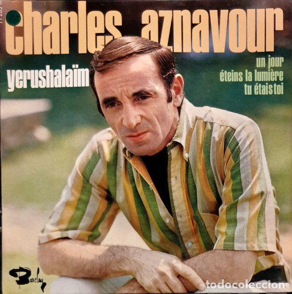 Discos de vinilo: Charles Aznavour &ndash; Yerushala&iuml;m (Vinyl, Barclay 71 203)